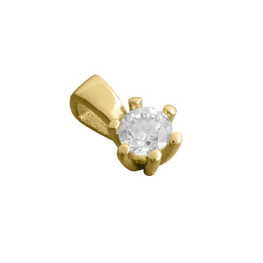 212369-7138-001 | Anhänger Berlin 212369 750 Gelbgold Brillant 0,200 ct H-SI ∅ 3.8mm100% Made in Germany  